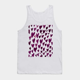 Valentines day hearts explosion - burgundy Tank Top